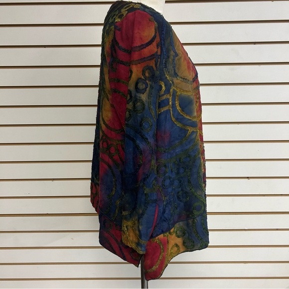 Ali Miles Multicolor Abstract Women's Top - Picture 4 of 8